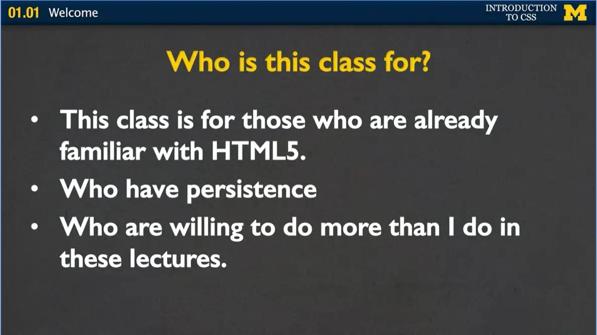 Who is this class for?