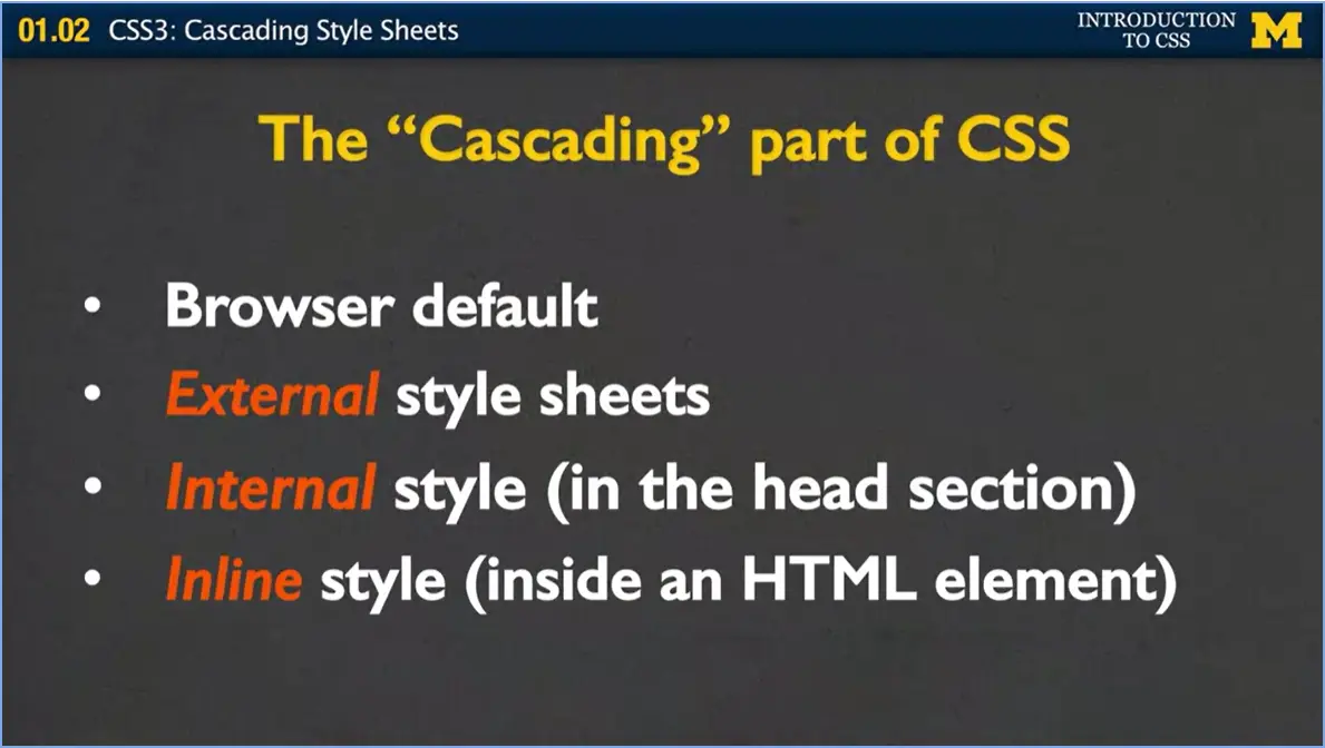 The 'Cascading' part of CSS, again.