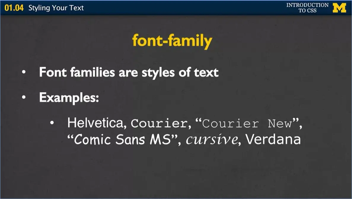 Font-family.