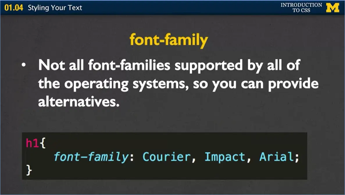 Font-family, #3.