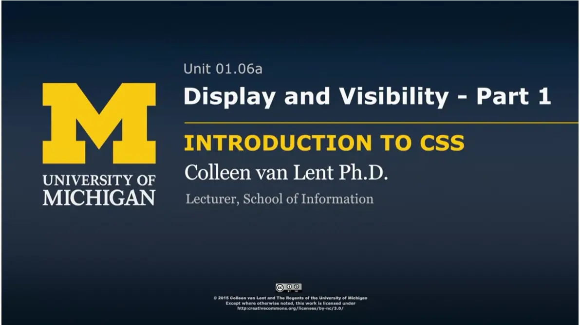 1.06a Display and Visibility (part 1 of 2).