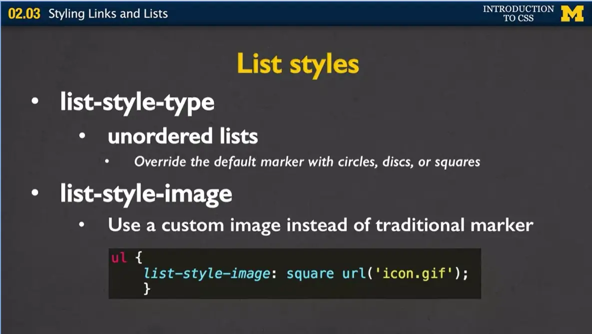 List styles, #2.