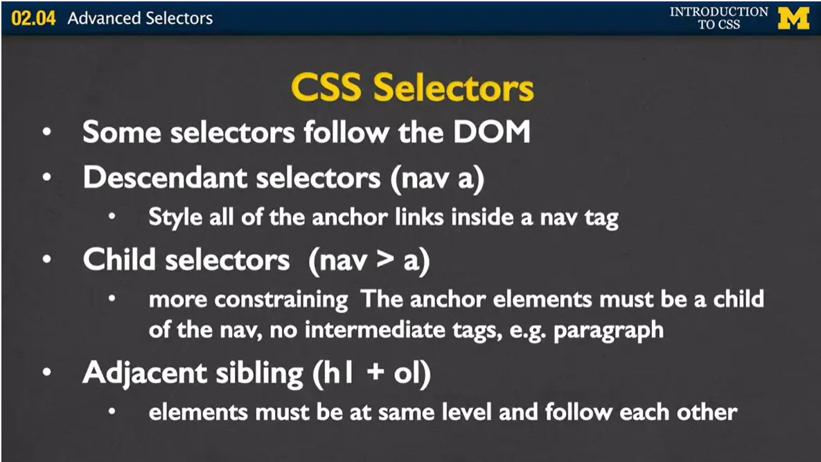 CSS Selectors.