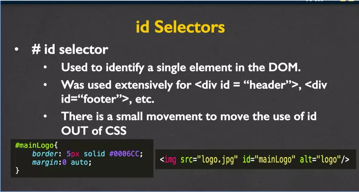 id Selectors, #2.