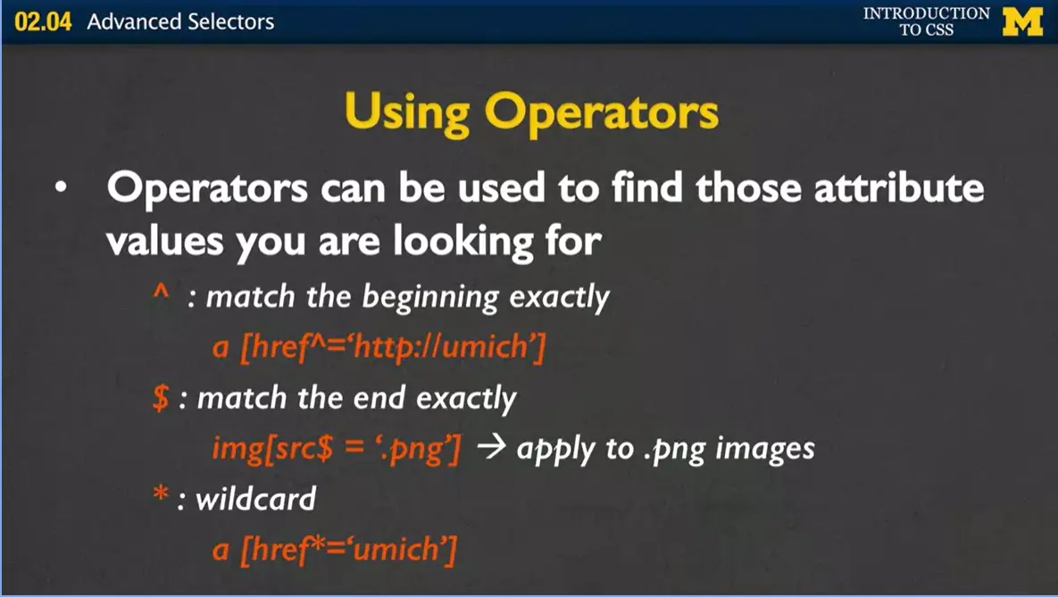 Using Operators.