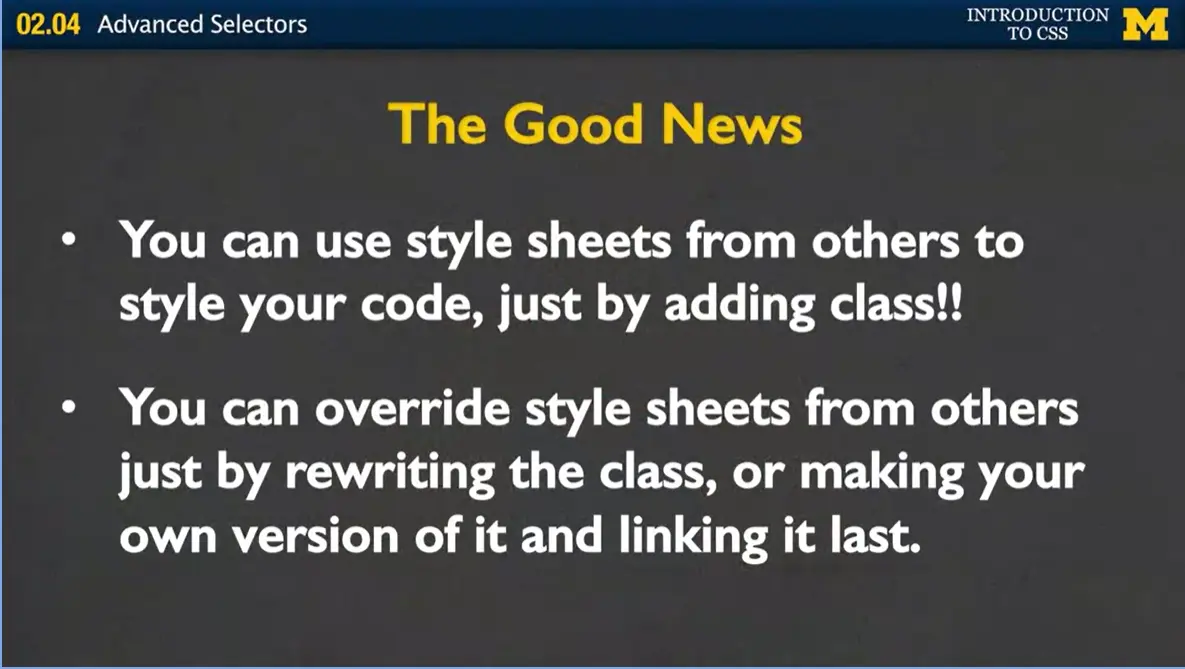 You can use other's stylesheet to style your code.