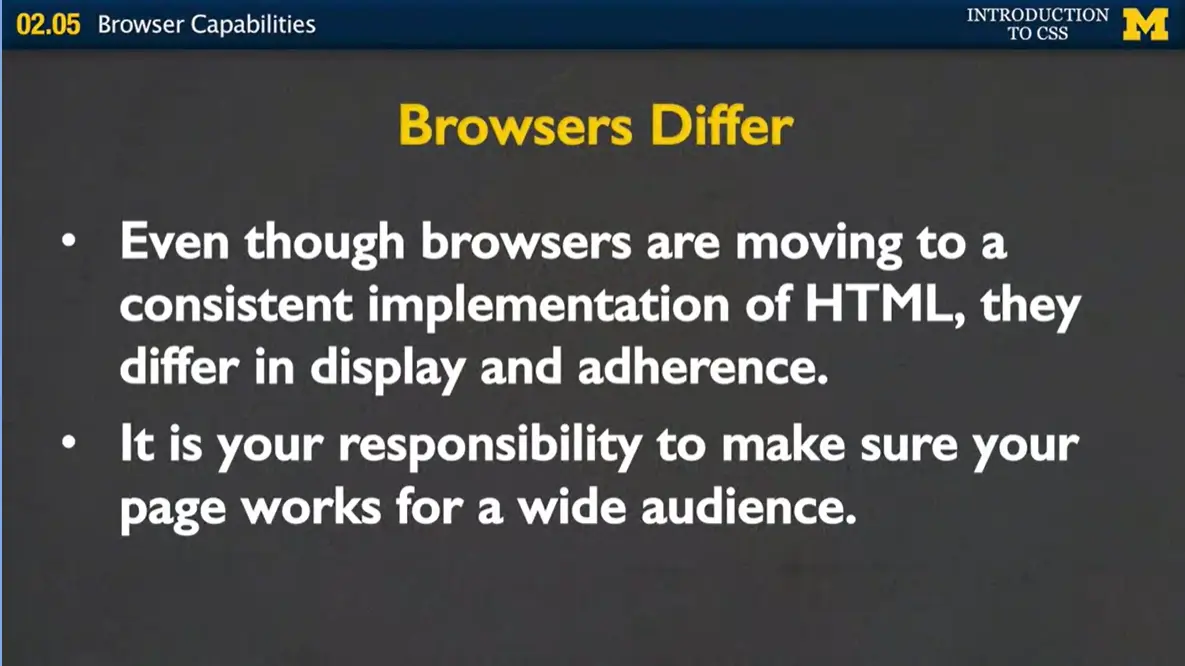 Browsers Differ.