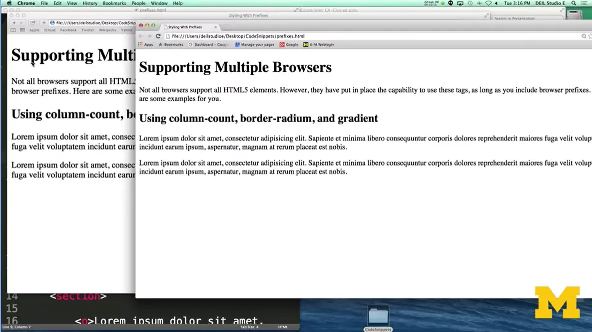 More Browser Differences.