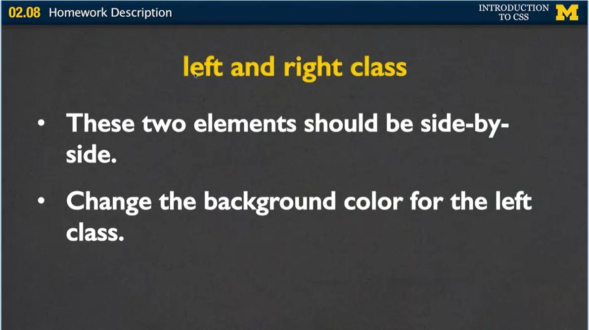 Left and Right Class.