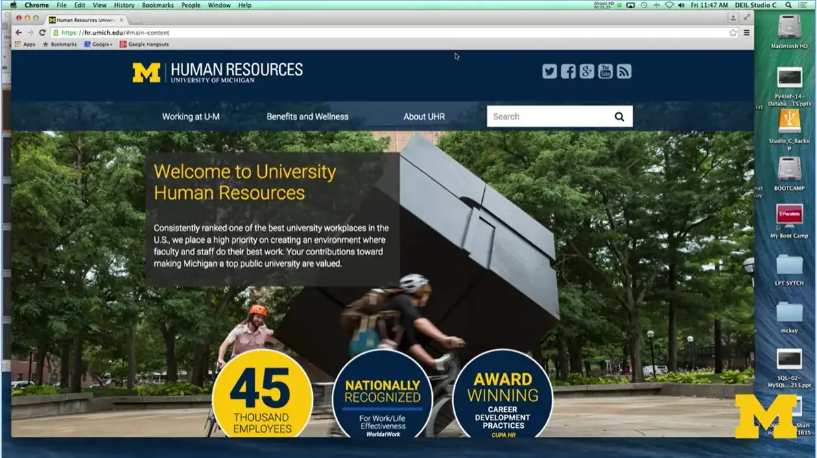 University of Michigan Human Resources Page.